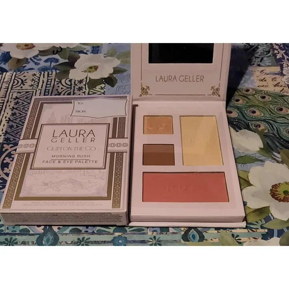 NIB~LAURA GELLER Glam on the Go Set of (3) Face & Eye Makeup Palettes